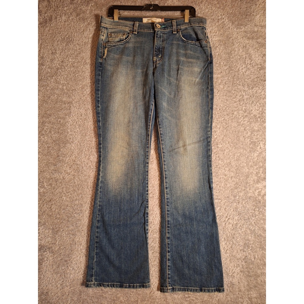 Levis 515 Bootcut Jeans Womens Size 10 M Wash Paisley Pocket Low Rise Denim